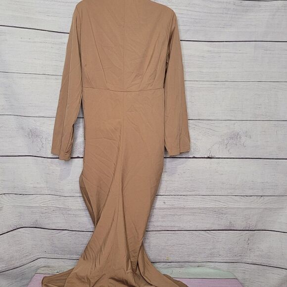 Women's V Neck Button Down Shirt Dress  Small - Picture 4 of 4